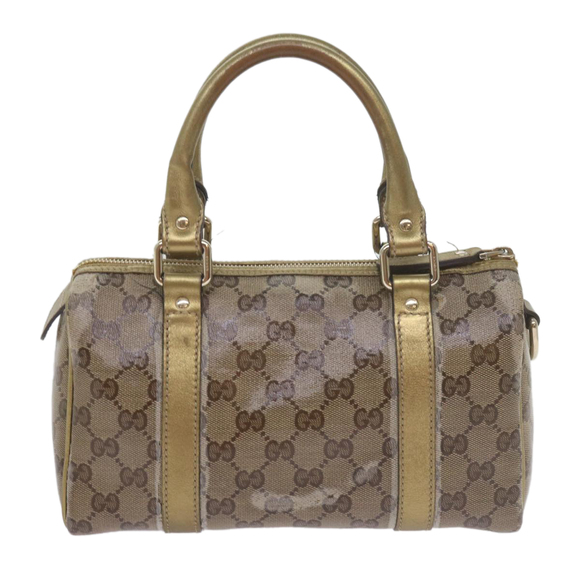 GUCCI GG Crystal Hand Bag Gold 193604 Auth 60877 - Picture 2 of 16